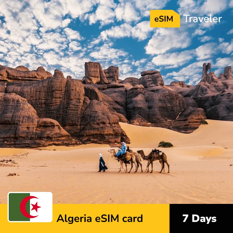 🇩🇿 Algeria eSIM card for travel - 15Days | 1-30GB Data Plans-eSIM Traveler