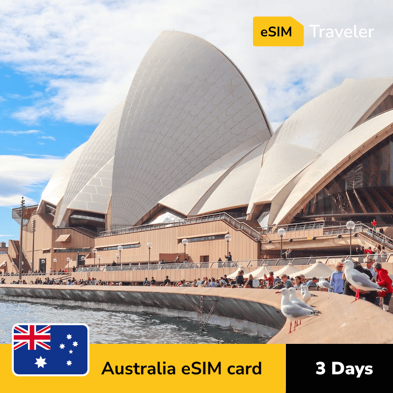 🇦🇺 Australia eSIM card for travel - 3Days | 1-30GB Data Plans-eSIM Traveler