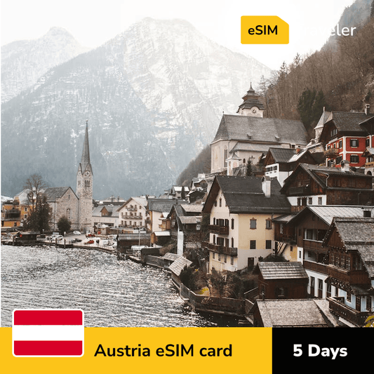 🇦🇹 Austria eSIM card for travel - 5Days | 1-30GB Data Plans-eSIM Traveler