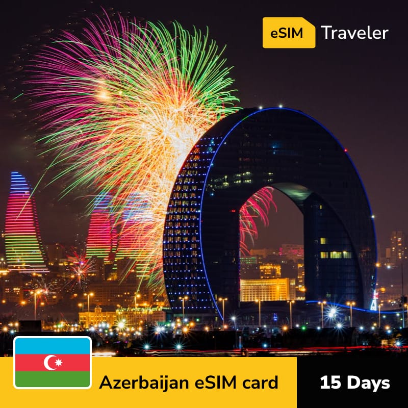 🇦🇿 Azerbaijan eSIM card for travel - 15Days | 1-30GB Data Plans-eSIM Traveler