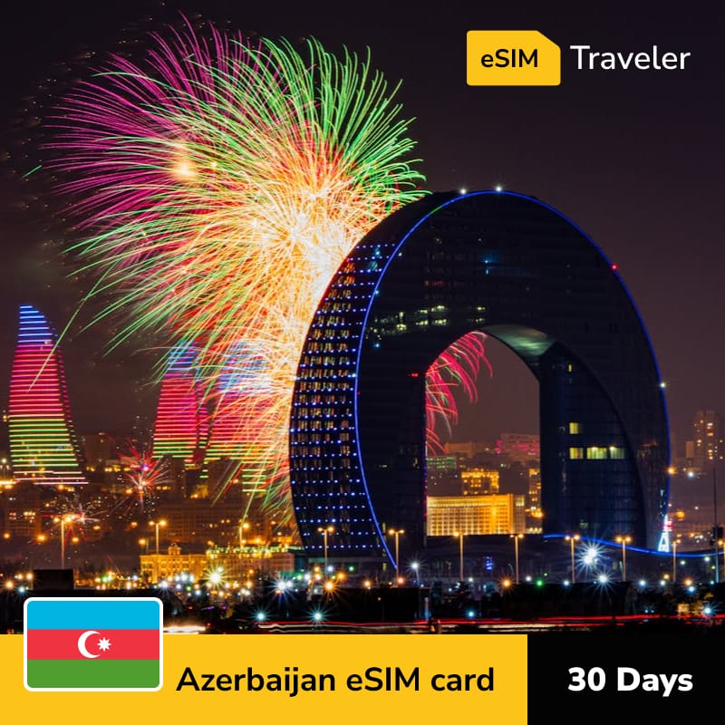 🇦🇿 Azerbaijan eSIM card for travel - 30Days | 1-30GB Data Plans-eSIM Traveler