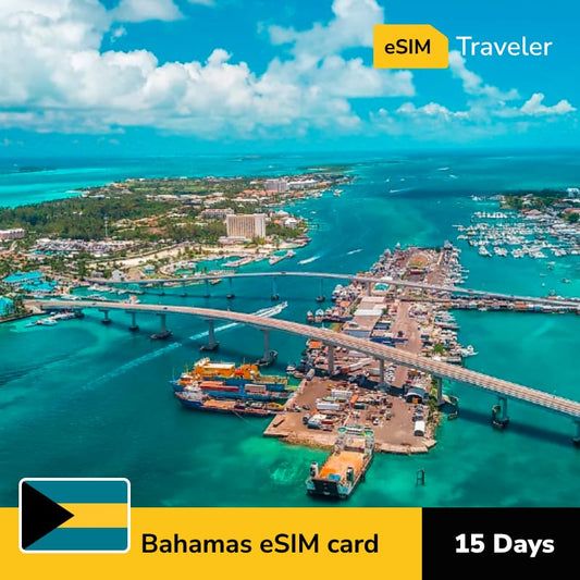 🇧🇸 The Bahamas eSIM card for travel - 15Days | 1-30GB Data Plans-eSIM Traveler