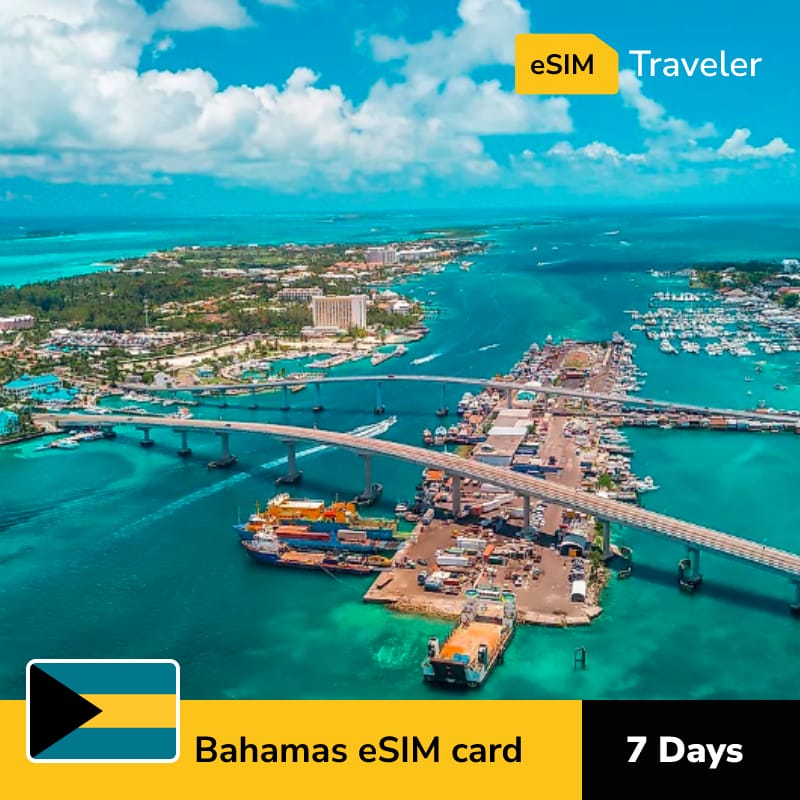 🇧🇸 The Bahamas eSIM card for travel - 7Days | 1-30GB Data Plans-eSIM Traveler