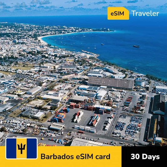 🇧🇧 Barbados eSIM card for travel - 30Days | 1-30GB Data Plans-eSIM Traveler