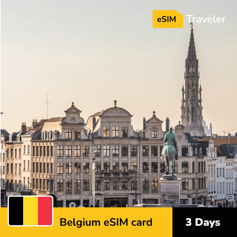 🇧🇪 Belgium eSIM card for travel - 3Days | 1-30GB Data Plans-eSIM Traveler