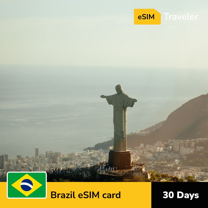 🇧🇷 Brazil eSIM card for travel - 30Days | 1-30GB Data Plans-eSIM Traveler