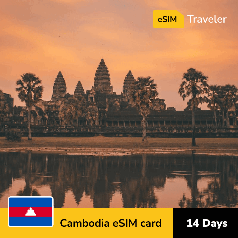 🇰🇭 Cambodia eSIM card for travel - 14Days | 1-30GB Data Plans-eSIM Traveler