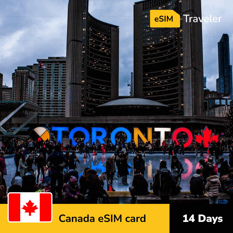 🇨🇦 Canada eSIM card for travel - 14Days | 1-30GB Data Plans-eSIM Traveler