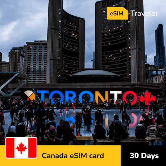 🇨🇦 Canada eSIM card for travel - 30Days | 1-30GB Data Plans-eSIM Traveler