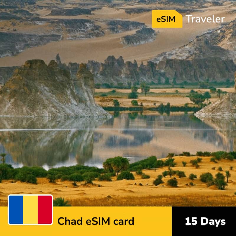 🇹🇩 Chad eSIM card for travel - 15Days | 1-30GB Data Plans-eSIM Traveler