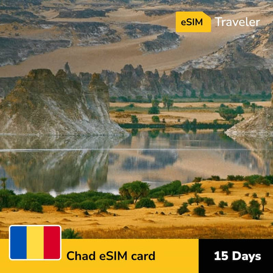 🇹🇩 Chad eSIM card for travel - 15Days | 1-30GB Data Plans-eSIM Traveler