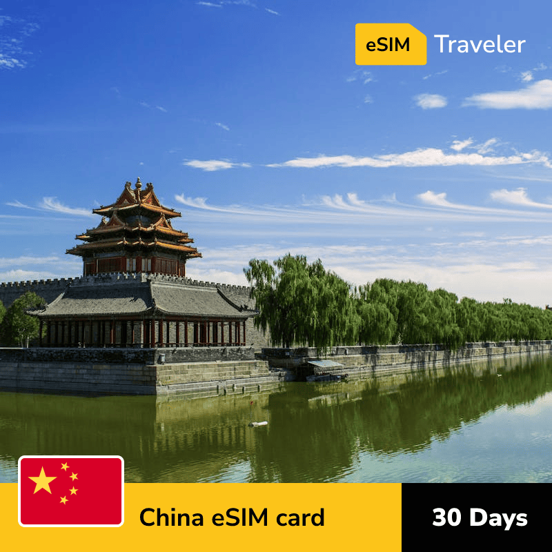 🇨🇳 China eSIM card for travel - 30Days | 1-30GB Data Plans-eSIM Traveler