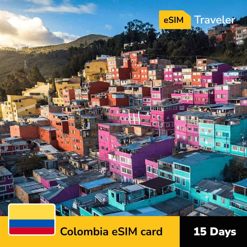 🇨🇴 Colombia eSIM card for travel - 15Days | 1-30GB Data Plans-eSIM Traveler