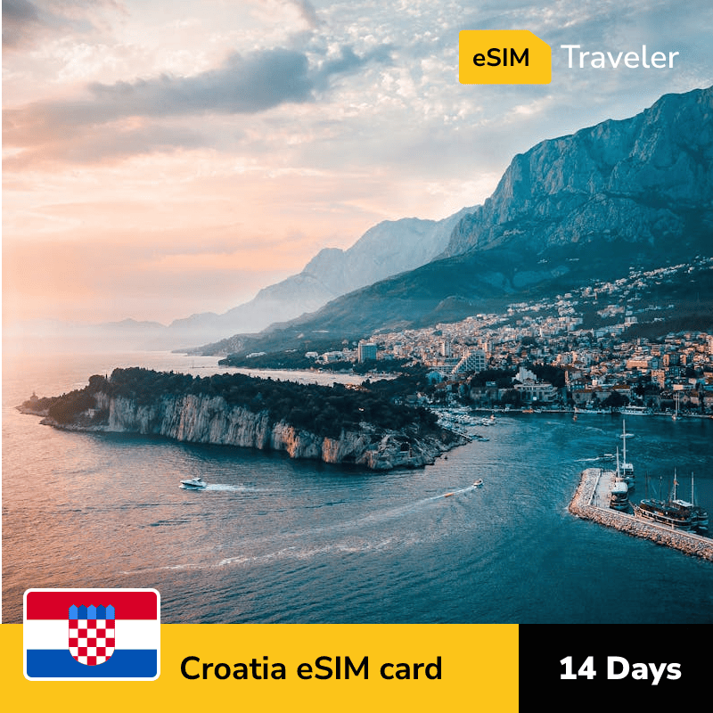 🇭🇷 Croatia eSIM card for travel - 14Days | 1-30GB Data Plans-eSIM Traveler