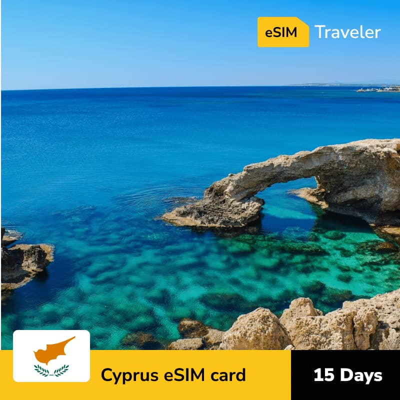 🇨🇾 Cyprus eSIM card for travel - 15Days | 1-30GB Data Plans-eSIM Traveler