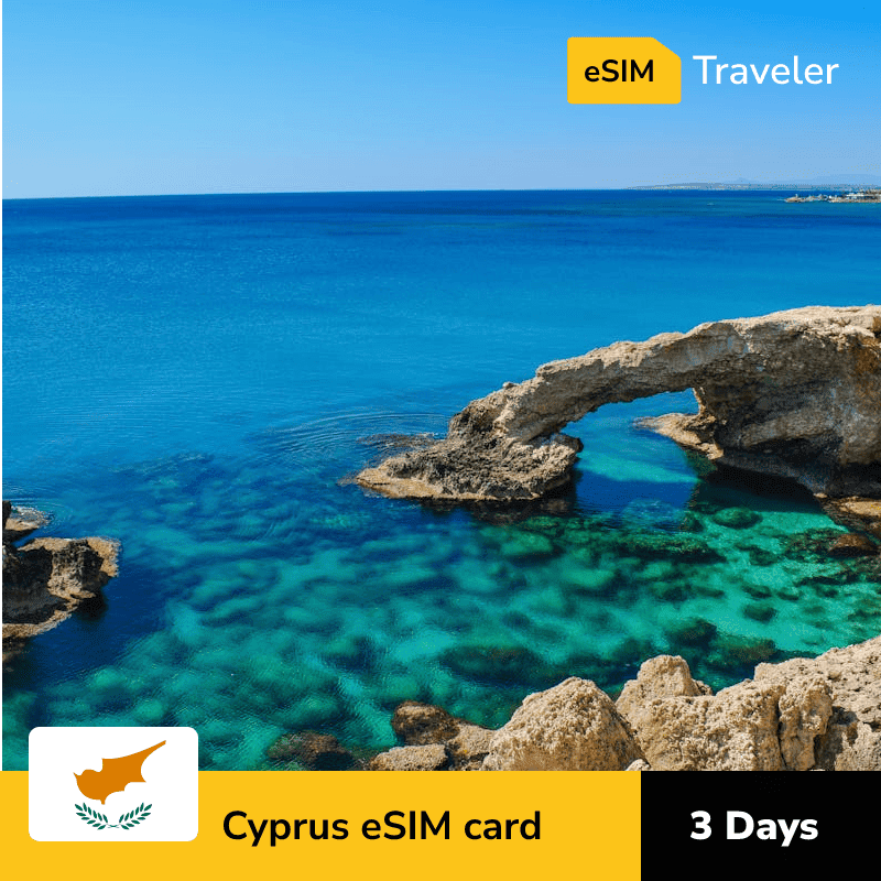 🇨🇾 Cyprus eSIM card for travel - 3Days | 1-30GB Data Plans-eSIM Traveler