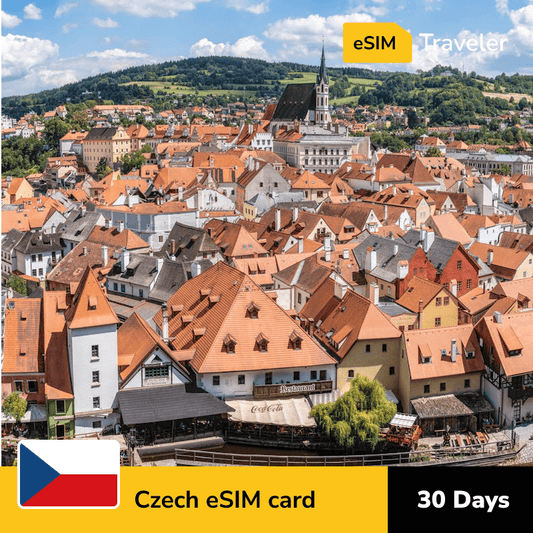 🇨🇿 Czech eSIM card for travel - 30Days | 1-30GB Data Plans-eSIM Traveler