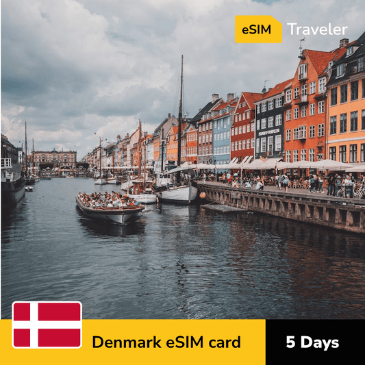 🇩🇰 Denmark eSIM card for travel - 5Days | 1-30GB Data Plans-eSIM Traveler