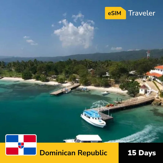 🇩🇴 Dominican Republic eSIM card for travel - 15Days | 1-30GB Data Plans-eSIM Traveler