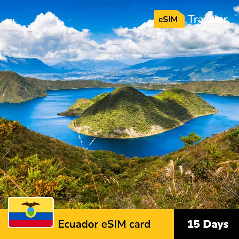 🇪🇨 Ecuador eSIM card for travel - 15Days | 1-30GB Data Plans-eSIM Traveler