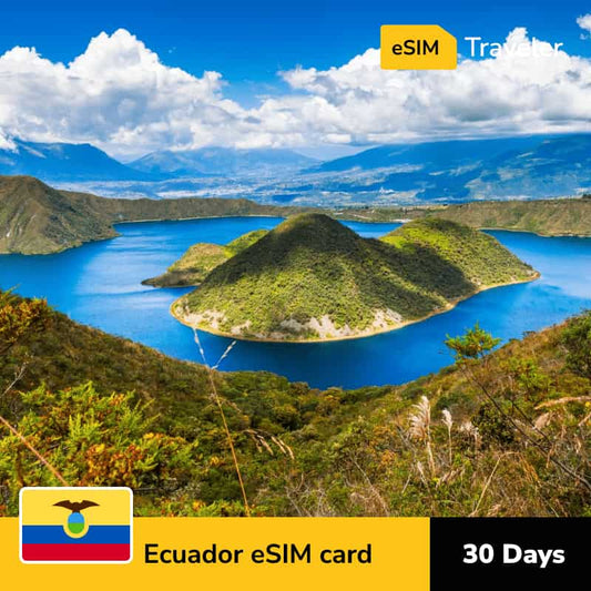 🇪🇨 Ecuador eSIM card for travel - 30Days | 1-30GB Data Plans-eSIM Traveler