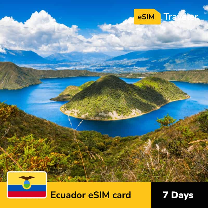 🇪🇨 Ecuador eSIM card for travel - 7Days | 1-30GB Data Plans-eSIM Traveler