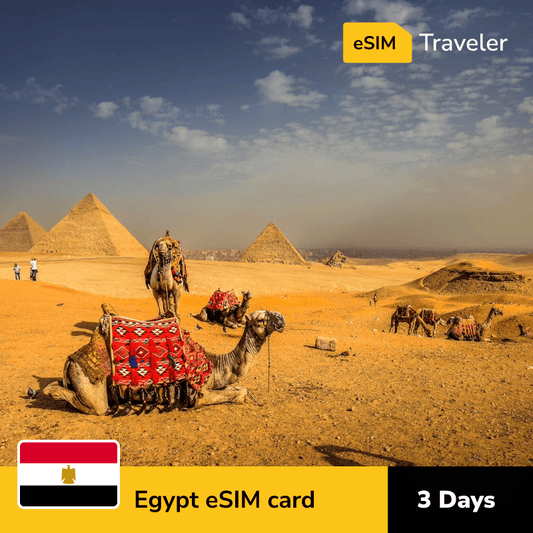 🇪🇬 Egypt eSIM card for travel - 3Days | 1-30GB Data Plans-eSIM Traveler