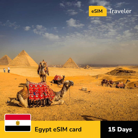 🇪🇬 Egypt eSIM card for travel - 15Days | 1-30GB Data Plans-eSIM Traveler