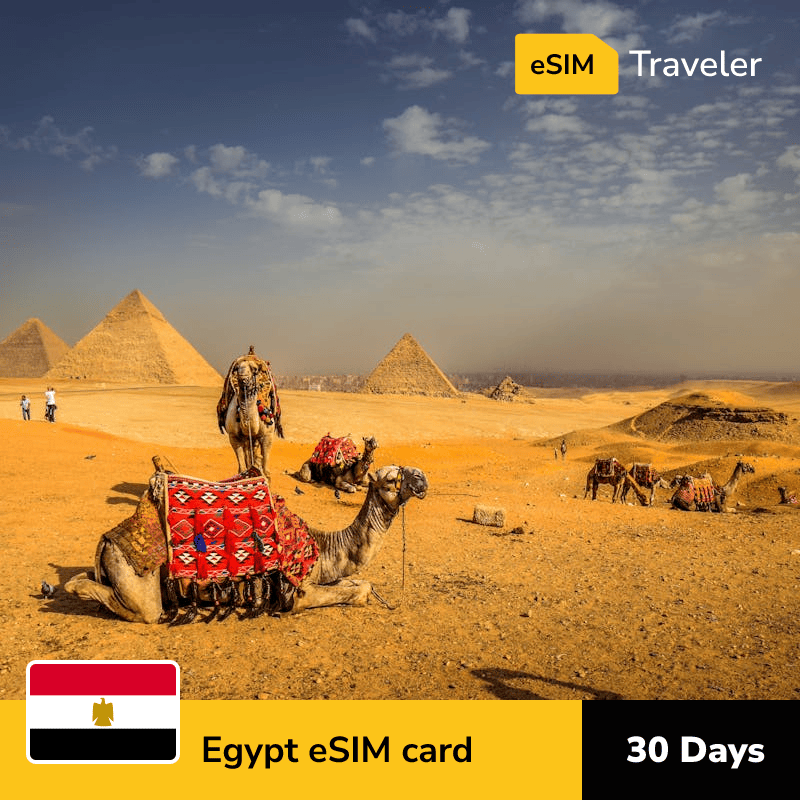 🇪🇬 Egypt eSIM card for travel - 30Days | 1-30GB Data Plans-eSIM Traveler