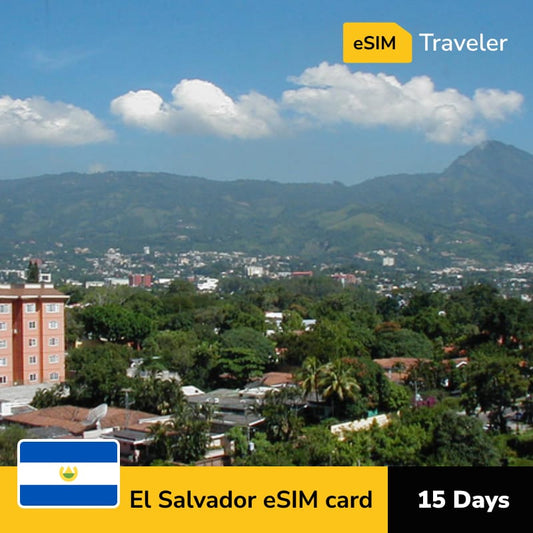 🇸🇻 El Salvador eSIM card for travel - 15Days | 1-30GB Data Plans-eSIM Traveler