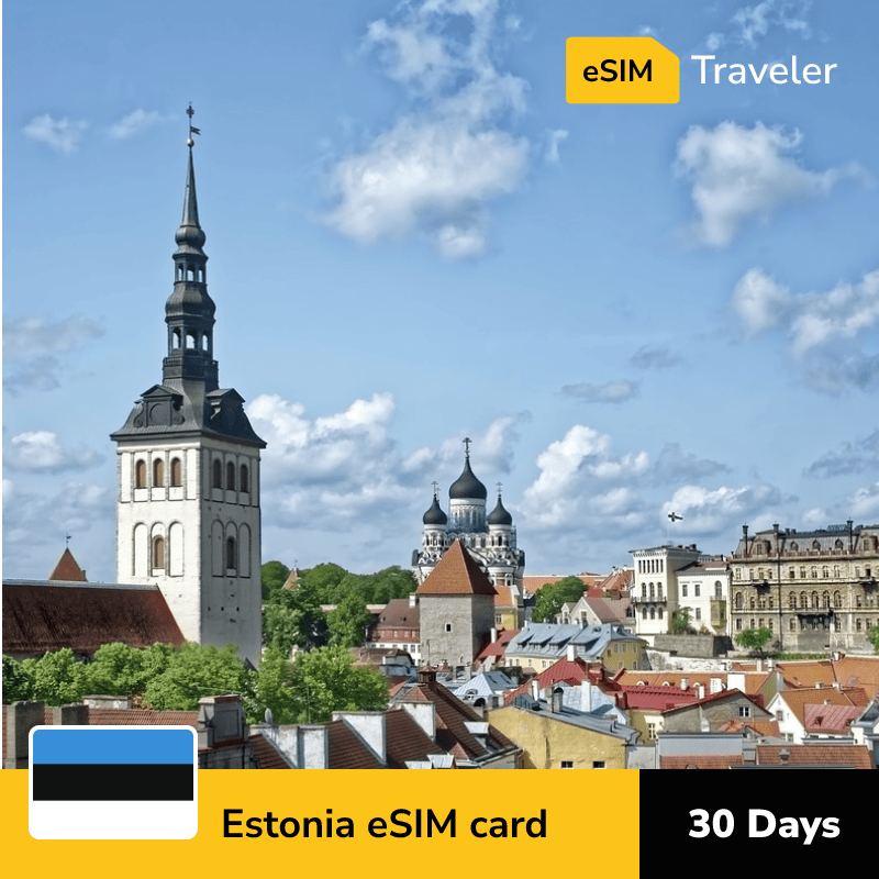 🇪🇪 Estonia eSIM card for travel - 30Days | 1-30GB Data Plans-eSIM Traveler