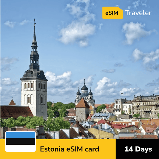 🇪🇪 Estonia eSIM card for travel - 14Days | 1-30GB Data Plans-eSIM Traveler