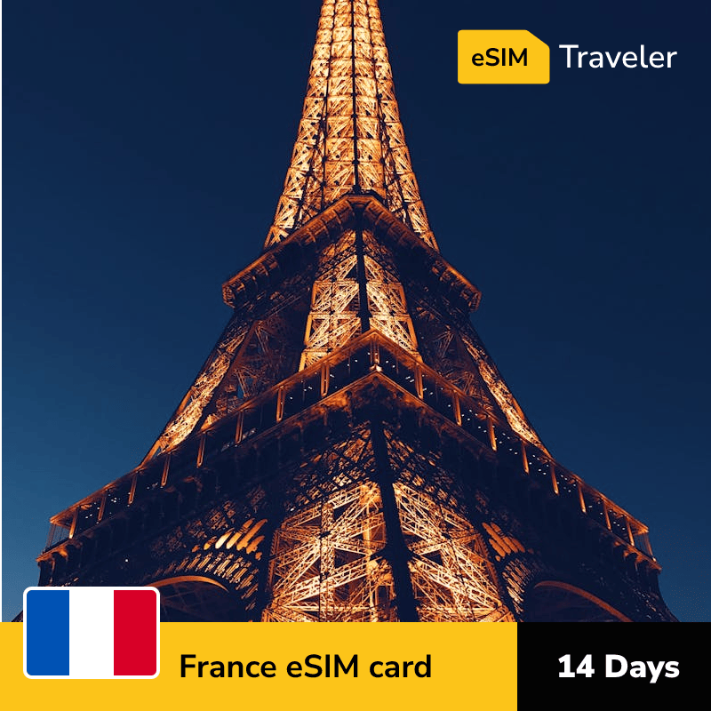 🇫🇷 France eSIM card for travel - 14Days | 1-30GB Data Plans-eSIM Traveler