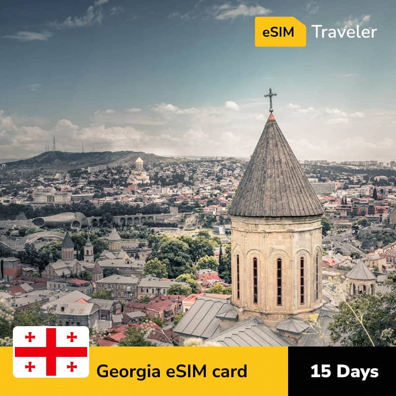 🇬🇪 Georgia eSIM card for travel - 15Days | 1-30GB Data Plans-eSIM Traveler