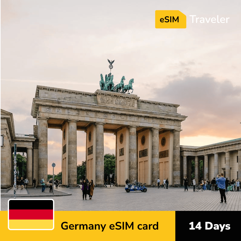 🇩🇪 Germany eSIM card for travel - 14Days | 1-30GB Data Plans-eSIM Traveler