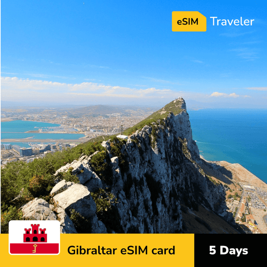 🇬🇮 Gibraltar eSIM card for travel - 5Days | 1-30GB Data Plans-eSIM Traveler