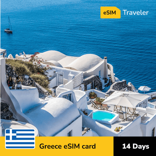 🇬🇷 Greece eSIM card for travel - 14Days | 1-30GB Data Plans-eSIM Traveler