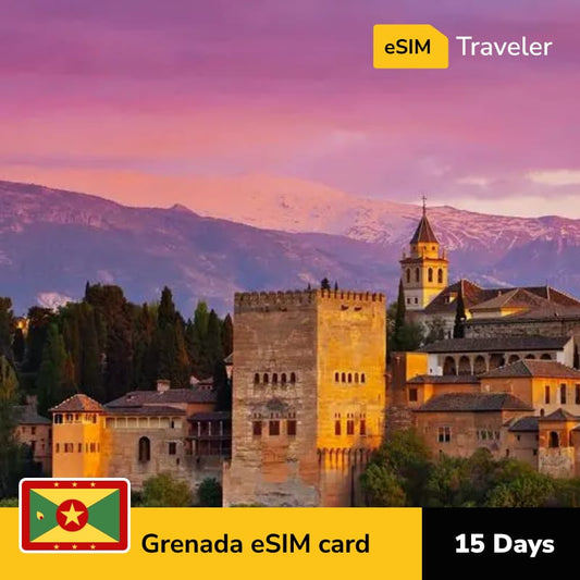 🇬🇩 Grenada eSIM card for travel - 15Days | 1-30GB Data Plans-eSIM Traveler