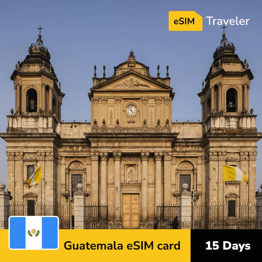 🇬🇹 Guatemala eSIM card for travel - 15Days | 1-30GB Data Plans-eSIM Traveler