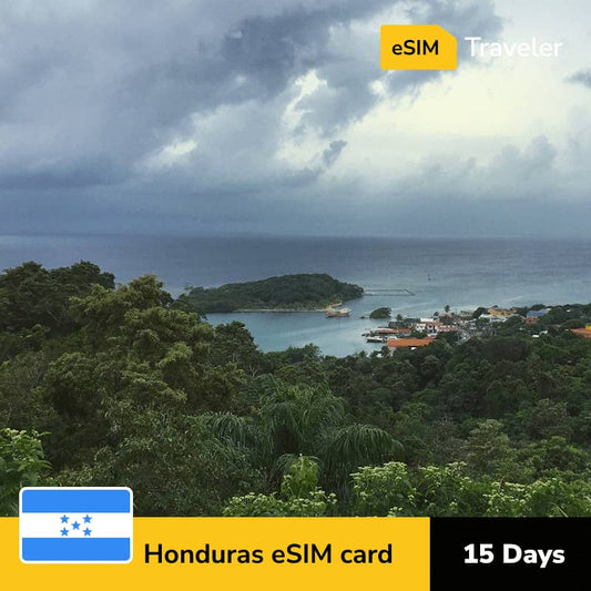 🇭🇳 Honduras eSIM card for travel - 15Days | 1-30GB Data Plans-eSIM Traveler