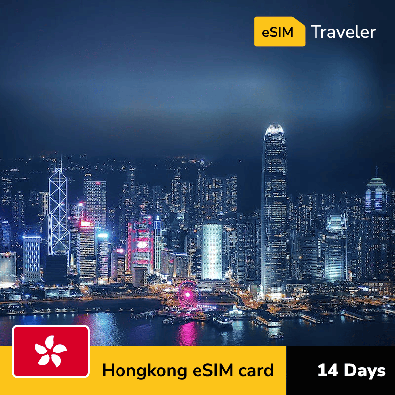 🇭🇰 HongKong eSIM card for travel - 14Days | 1-30GB Data Plans-eSIM Traveler