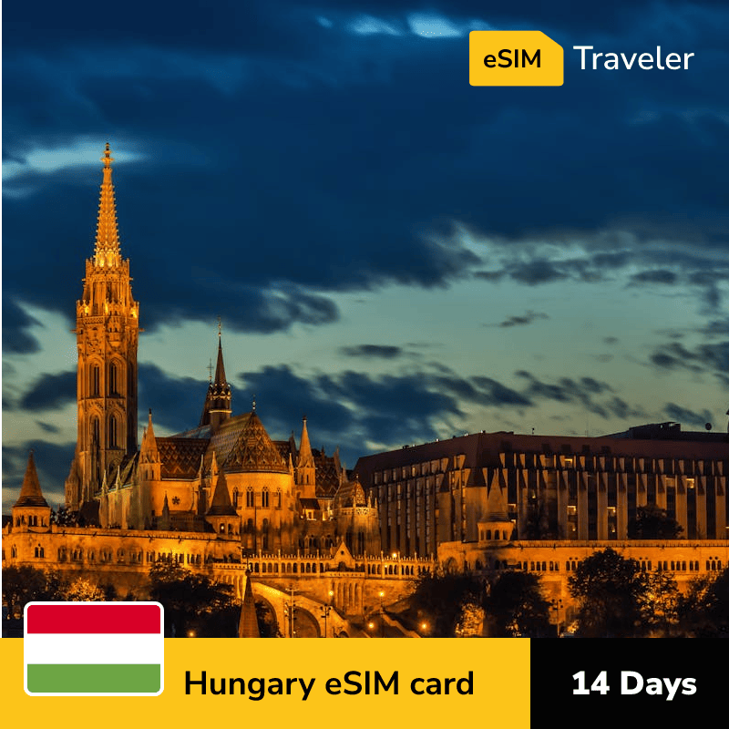 🇭🇺 Hungary eSIM card for travel - 14Days | 1-30GB Data Plans-eSIM Traveler