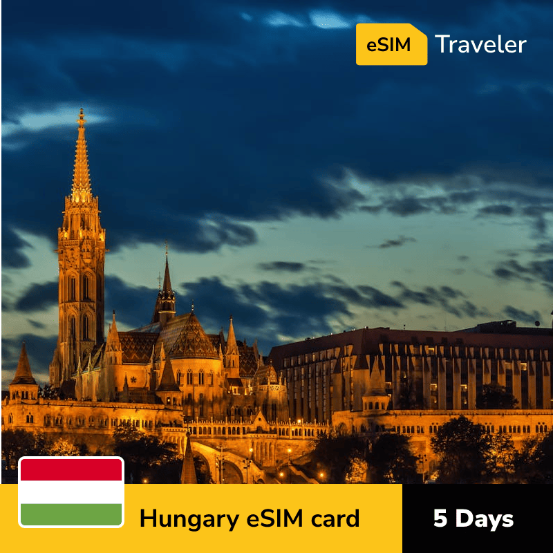 🇭🇺 Hungary eSIM card for travel - 5Days | 1-30GB Data Plans-eSIM Traveler