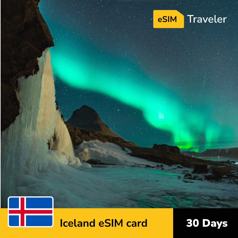 🇮🇸 Iceland eSIM card for travel - 30Days | 1-30GB Data Plans-eSIM Traveler