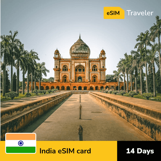 🇮🇳 India eSIM card for travel - 14Days | 1-30GB Data Plans-eSIM Traveler