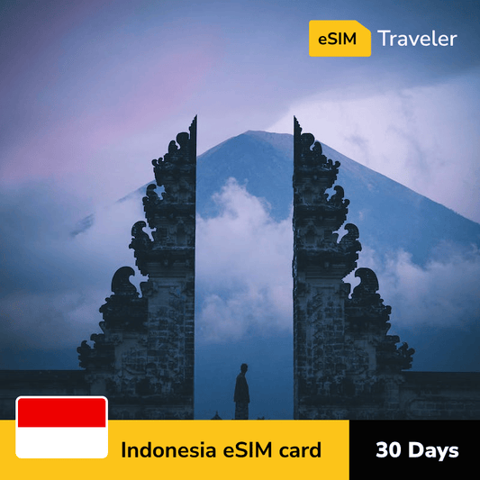 🇮🇩 Indonesia eSIM card for travel - 30Days | 1-30GB Data Plans-eSIM Traveler