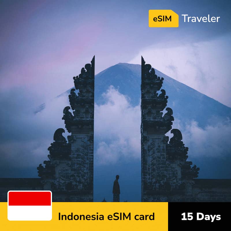 🇮🇩 Indonesia eSIM card for travel - 15Days | 1-30GB Data Plans-eSIM Traveler