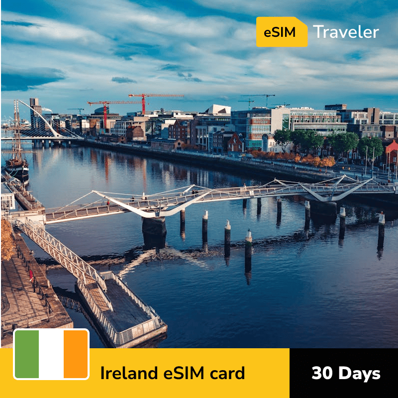 🇮🇪 Ireland eSIM card for travel - 30Days | 1-30GB Data Plans-eSIM Traveler