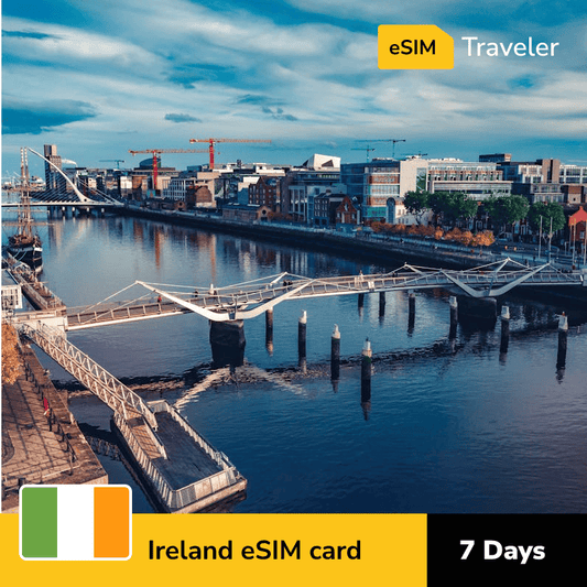 🇮🇪 Ireland eSIM card for travel - 7Days | 1-30GB Data Plans-eSIM Traveler