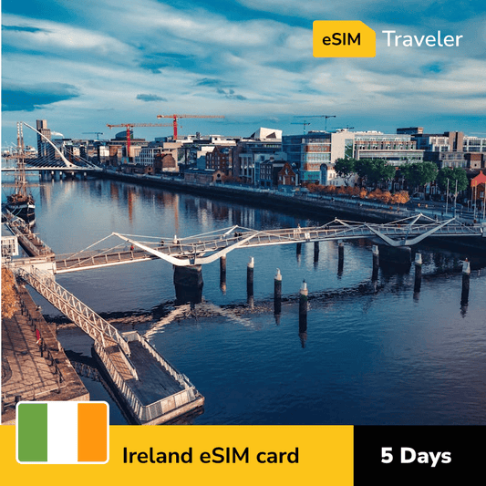 🇮🇪 Ireland eSIM card for travel - 5Days | 1-30GB Data Plans-eSIM Traveler